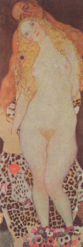 Gustav Klimt adam and eve Norge oil painting art